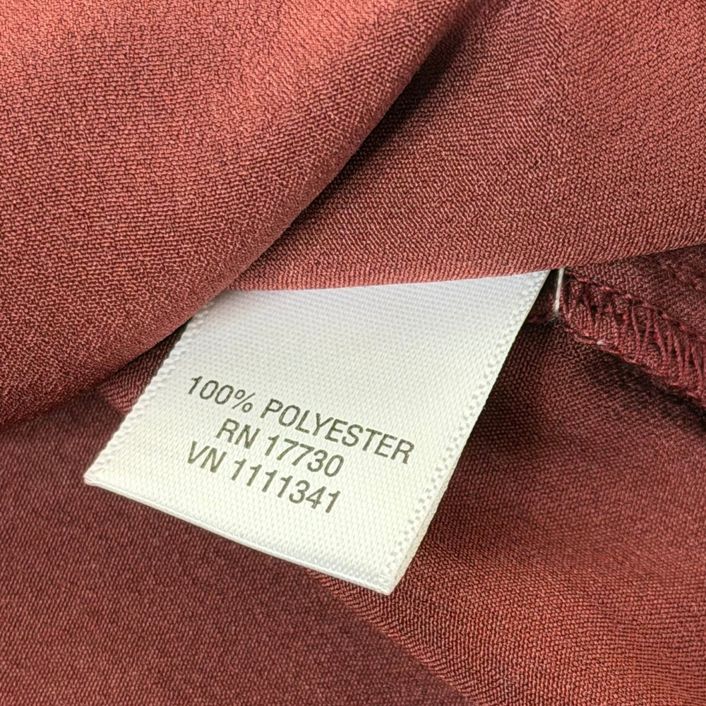 Converse One Star Maroon Paisley Tie Belt Sleeveless Mini Dress Womens XS Boho - Picture 8 of 10
